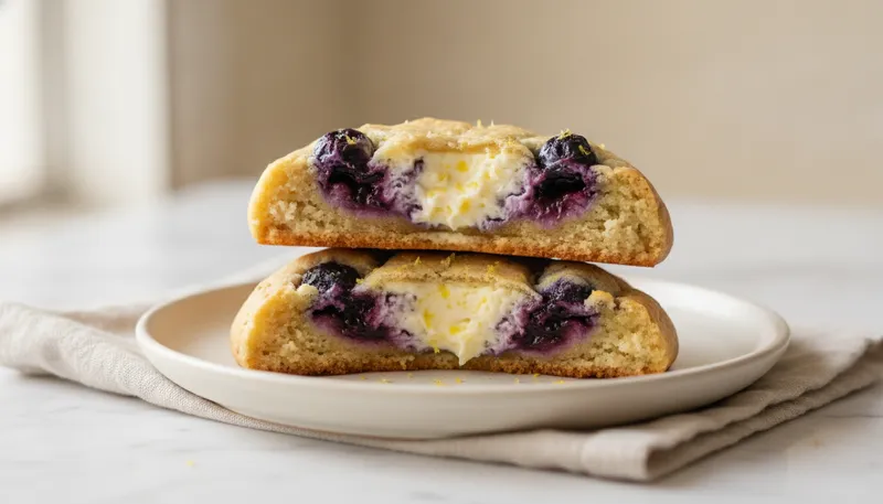 Blueberry Lemon Cheesecake Cookie