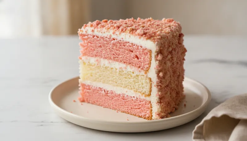 Strawberry Crunch Cake